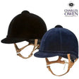 Charles Owen Fian Velvet Riding Hat 49cm (000) Black Charles Owen Riding Hats Barnstaple Equestrian Supplies