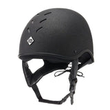 Charles Owen JS1 Pro Riding Hat With Badge Black 54Cm (0 1/2 Or 6 5/8) Horse Riding Helmet Barnstaple Equestrian Supplies