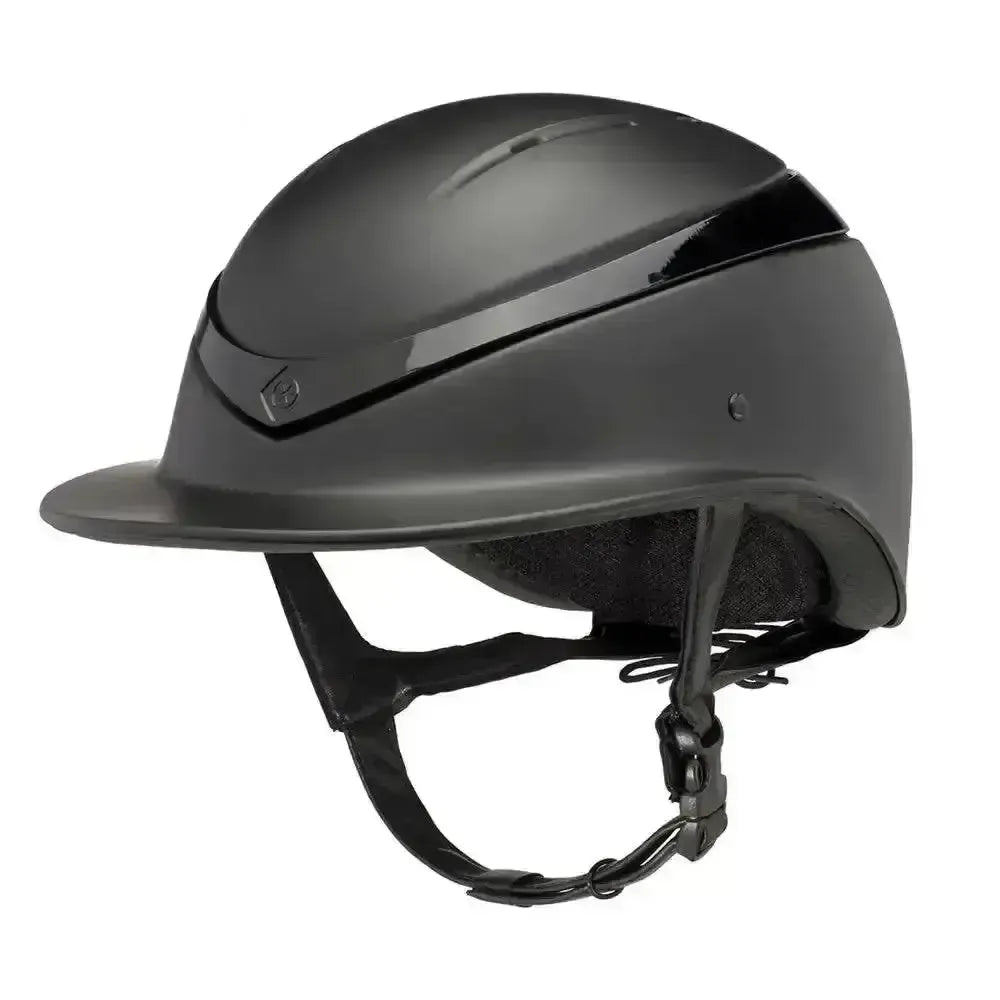 Charles Owen Luna Wide Brim Riding Hats 55 cm Medium Shell Black matt / Blackgloss Riding Hats