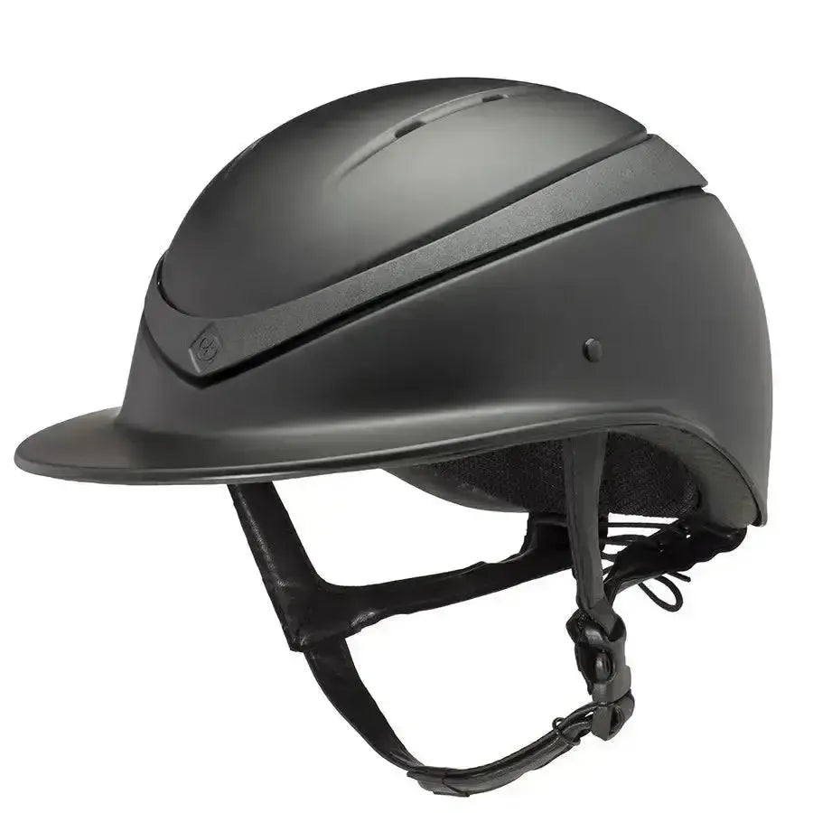 Charles Owen Luna Wide Brim Riding Hats 55Cm Medium Shell Black Matt / Black Matt Riding Hats