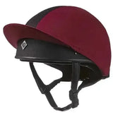 Charles Owen Pro 11 Plus Hat Silks Riding Hat Covers Maroon Medium Hat Silks