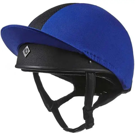 Charles Owen Pro 11 Plus Hat Silks Riding Hat Covers Royal Blue Small Hat Silks Barnstaple Equestrian Supplies