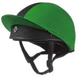 Charles Owen Pro 11 Plus Hat Silks Riding Hat Covers Apple Green Large Charles Owen Hat Silks Barnstaple Equestrian Supplies