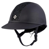 Charles Owen SP8 Plus Leather Look Sparkly Riding Hat Black Sparkly 54 Riding Hats