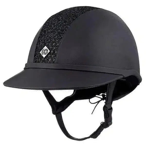 Charles Owen SP8 Sparkly Riding Hats Black 54 Riding Hats Barnstaple Equestrian Supplies