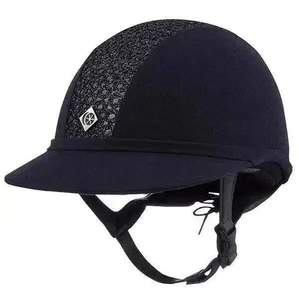 Charles Owen SP8 Sparkly Riding Hats Black 54 Riding Hats Barnstaple Equestrian Supplies