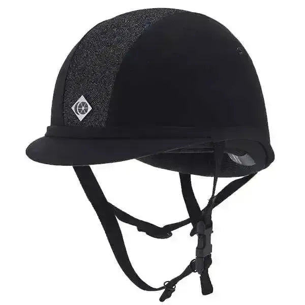 Charles Owen YR8 Sparkly Riding Hat 52Cm (00 1/2 Or 6 3/8) Standard Navy / Navy Riding Hats