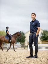 LeMieux Mens Elite Classic Pleated Breech Navy 28" Navy Breeches