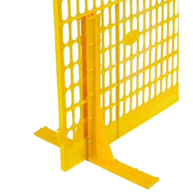 Bright yellow plastic chicktec chick surround panels legs with oval cutouts and sturdy base for chick surround panels