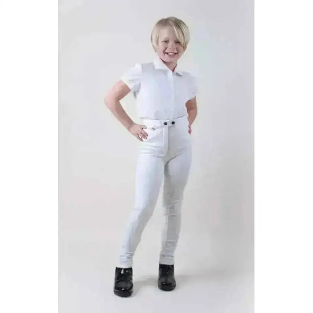 Childrens Jodhpurs Rhinegold Classic Beige 20" Jodhpurs Barnstaple Equestrian Supplies