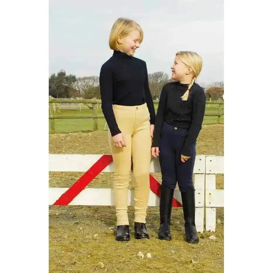 Childs Competition Jodhpurs Rhinegold Essential Pull On 5-6 Years Riding Tights Barnstaple Equestrian Supplies