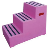 Classic Showjumps Premium 3 Step Mounting Block Pink Arena