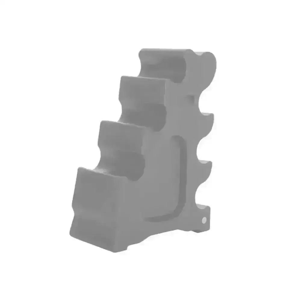 Gray plastic gear-shaped organizer with slots for small items from classic showjumps sloping jump block