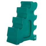 Teal plastic classic showjumps sloping block with tiered curved slots for popular selling jump setup