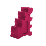 Vibrant magenta multi-tiered metal classic showjumps sloping block with gear-like design popular selling jump rack