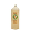 A 1-litre cleanround fragranced rug wash bottle with a white cap and translucent beige plastic for equestrian rugs