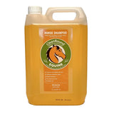 Cleanround medicated shampoo peach in a 5-litre orange plastic jug with white cap and handle for horse care