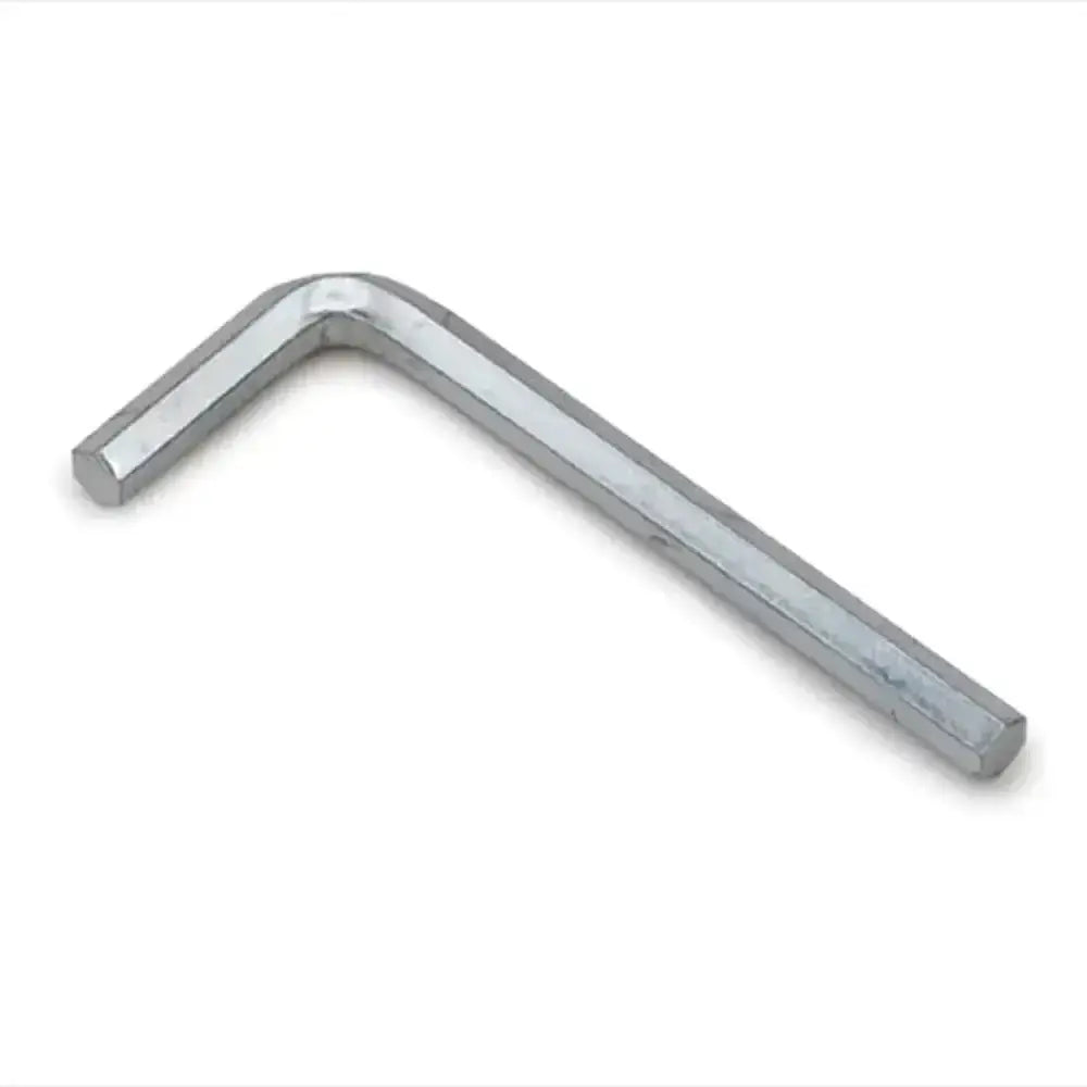 Silver l-shaped hex key wrench with polished finish for clipperman allen key and dragon clippers use