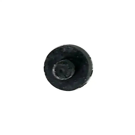 Black rubber clipperman replacement bung with textured surface and central indentation for dragon clipper use