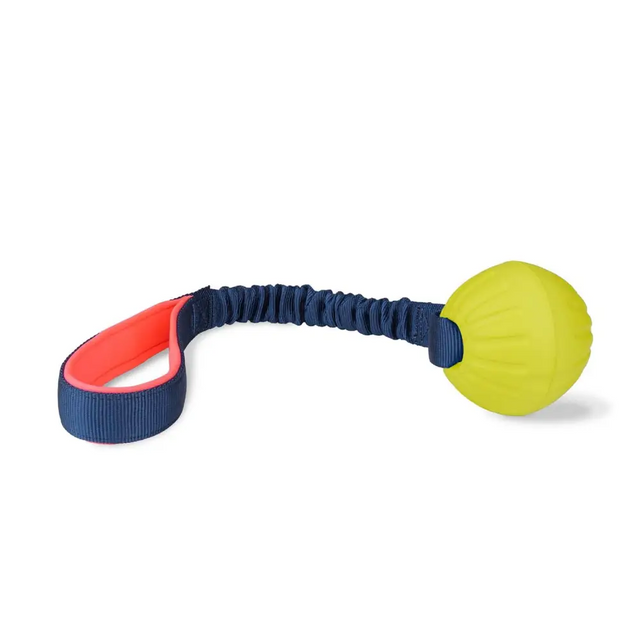 Coachi Tuggi Ball Navy/Coral/Lime Dog Toy Barnstaple Equestrian Supplies