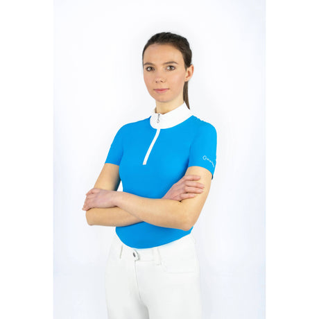 Coldstream Ayton Show Shirt Blue Blue-X-Large  -  Barnstaple Equestrian Supplies