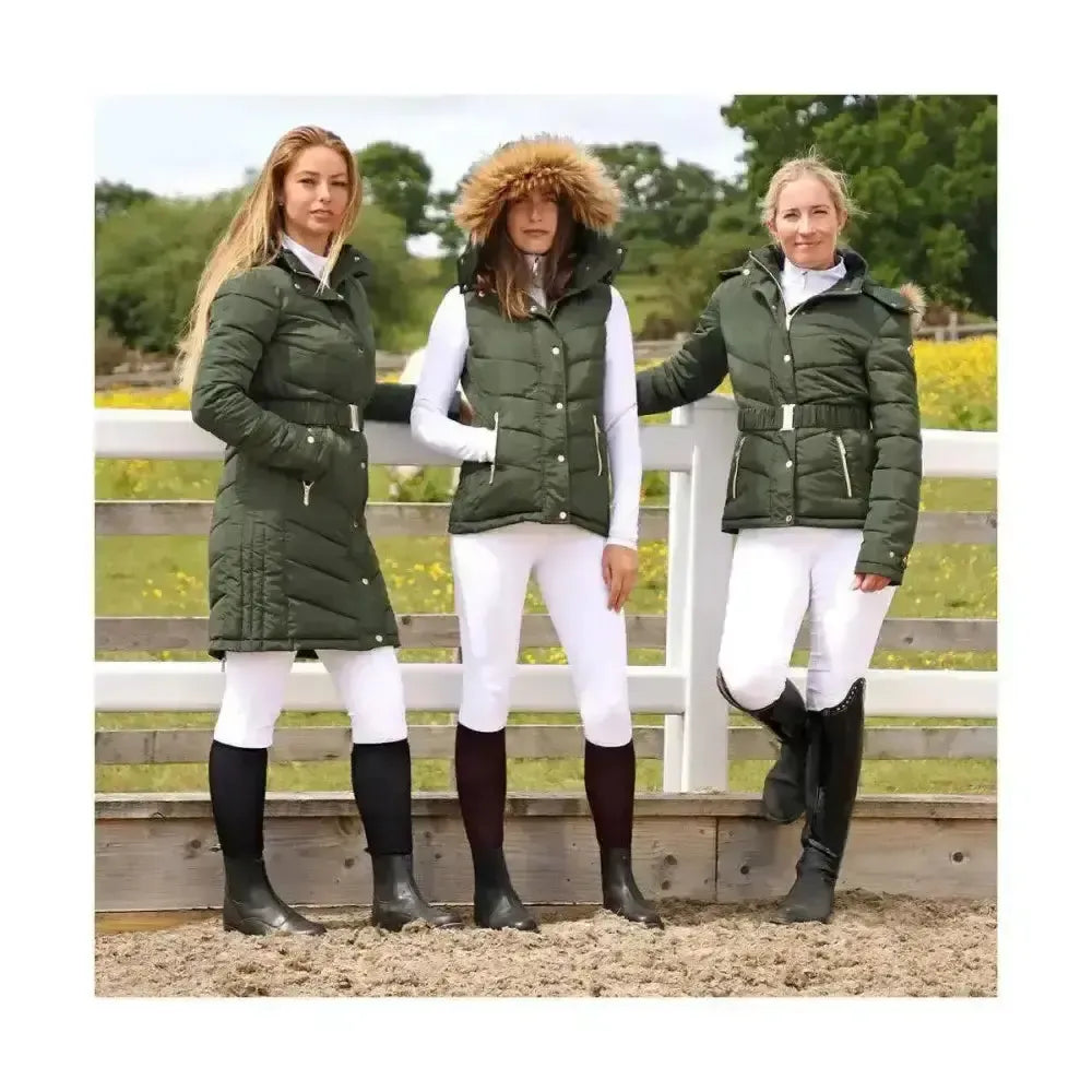 Coldstream Branxton Long Quilted Coat Fern Green X Small Outdoor Coats