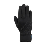 Black coldstream eccles stormshield gloves back with touchscreen tech snug wrist cuff and subtle geometric branding