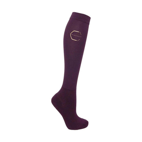 Coldstream Ednam Socks Mulberry Purple Mulberry-Purple-Adult-3.5-8 Riding Socks Barnstaple Equestrian Supplies