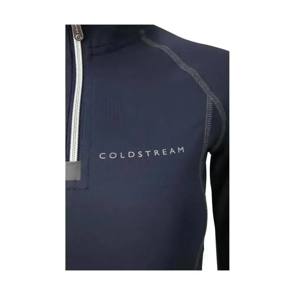 Dark navy coldstream lennel base layer wetsuit top with silver zipper and subtle stitching best-selling lennel base