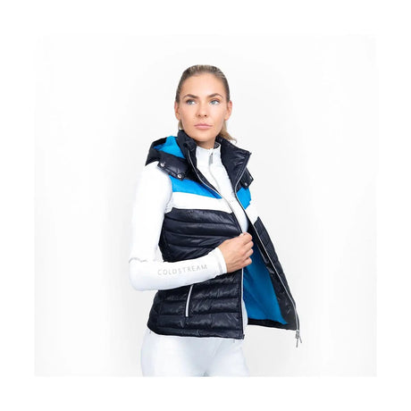 Coldstream Southdean Quilted Gilet Navy/White/BlueGilets & Bodywarmers Barnstaple Equestrian Supplies