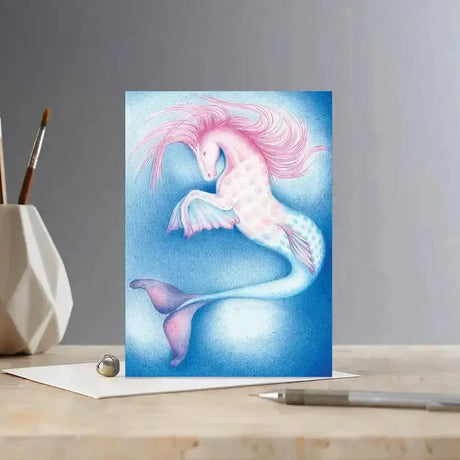 Colour Block Pony Card Merhorse Horsey Greeting Cards