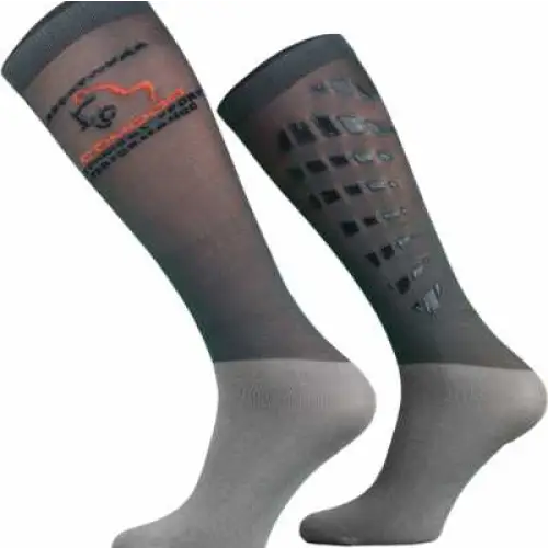 Comodo Silicon Grip Riding Socks Anthracite Medium 39 - 42 Riding Socks Barnstaple Equestrian Supplies