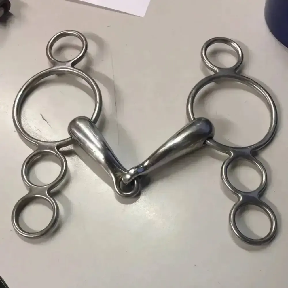 Continental 3 Ring Belgian / Dutch Gag Bit - Shop Soiled 120 Mm (4 3/4&Quot;) Horse Bits