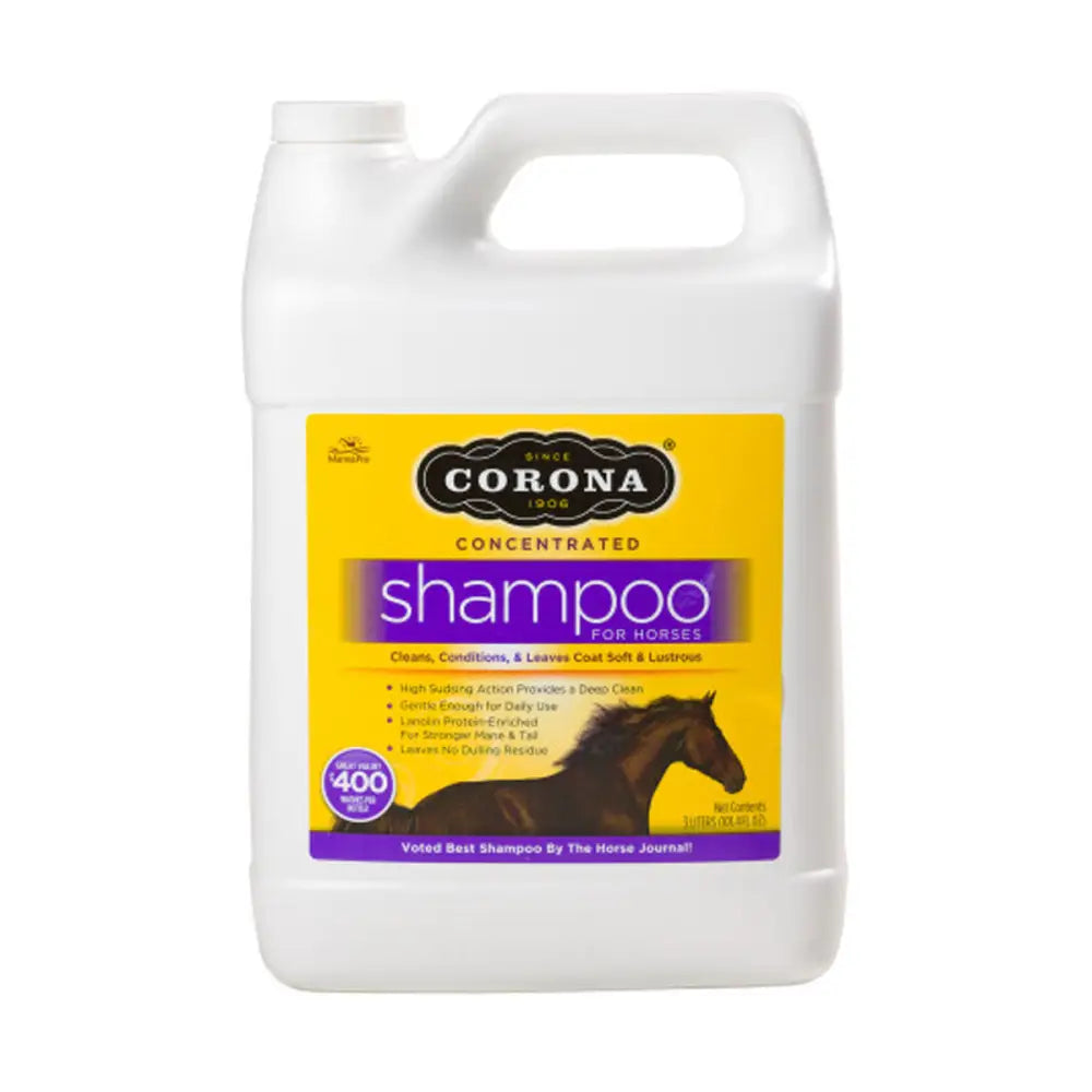 Corona Concentrated Shampoo 3 Litre Horse Shampoos Barnstaple Equestrian Supplies