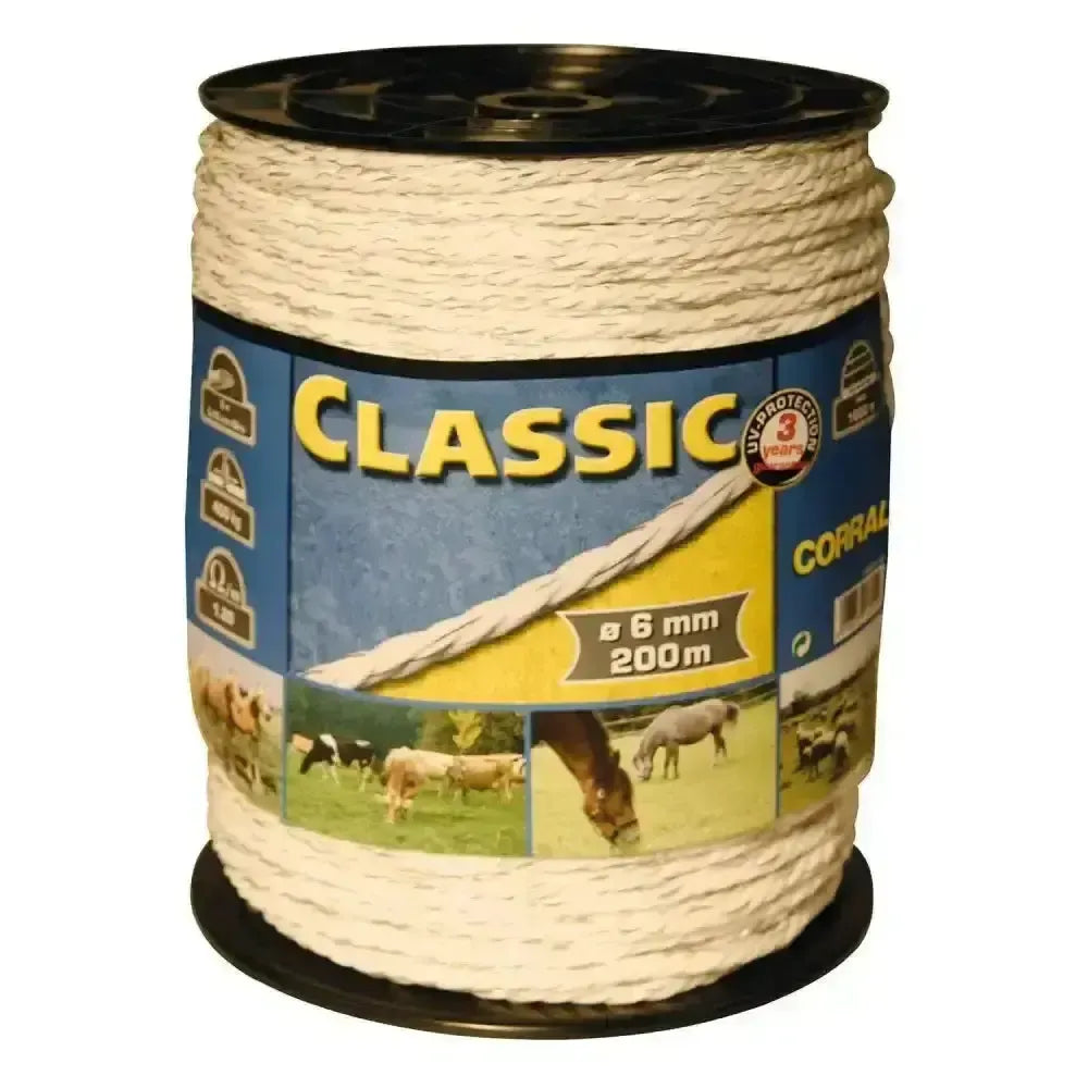 Corral Classic Fencing Rope 200M 200m Electric Fencing