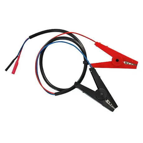 Red and black insulated corral connecting cables 12v with spring-loaded clamps and 80cm cable length