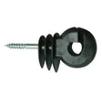 Corral Ring Insulator Big C/W Short Support 25 PACK Black Electric Fencing
