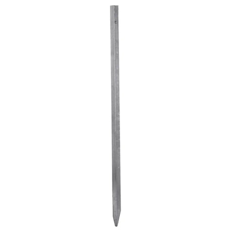 Silver metal corral special ground rod with pointed tip and smooth surface for reliable ground connection cable use