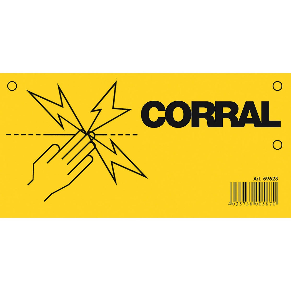 Corral Warning Sign Electric Fence Electric Fencing Barnstaple Equestrian Supplies