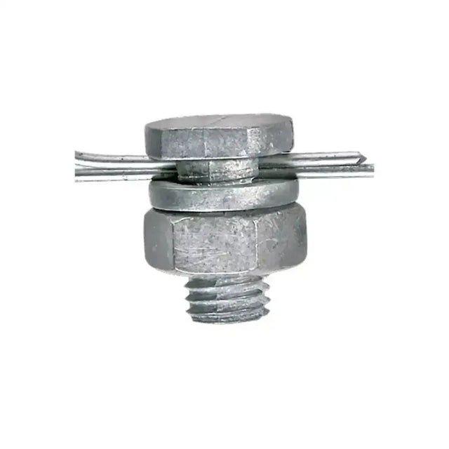 Corral Wire Connecting Clamp Galvanised 10 Pieces Electric Fencing