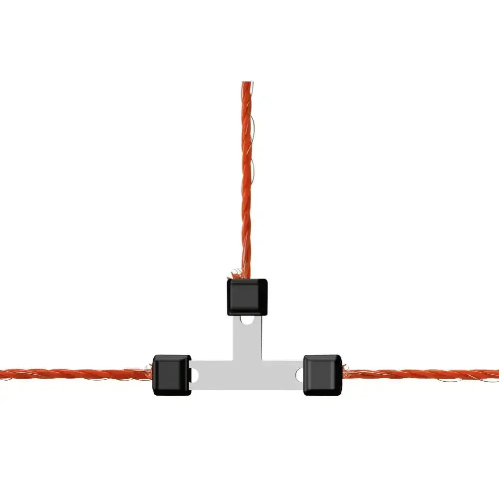 Corral Wire T-Connector Litzclip Galvanised 3Mm 3MM X 5 PACK Electric Fencing