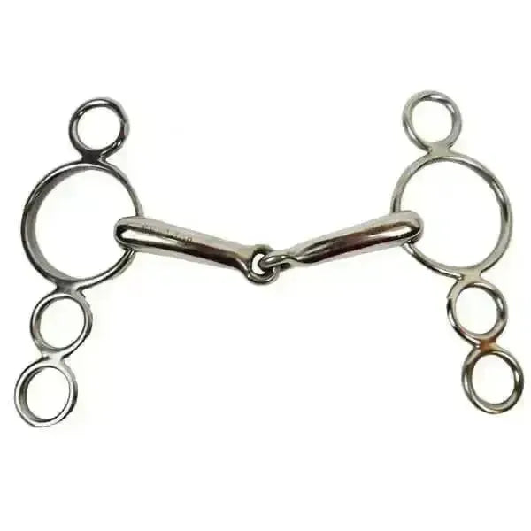 Cottage Craft Continental 3 Ring Dutch Gag 12cm (4 3/4 Inch) Horse Bits