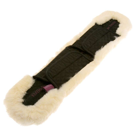 Cotton Girth Sleeve with Velcro Black-Natural  Barnstaple Equestrian Supplies