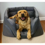 Country Dog Heavy Duty Rectangular High Sided Waterproof Dog Beds Medium L57cm X W47cm X H24cm Grey Dog Beds
