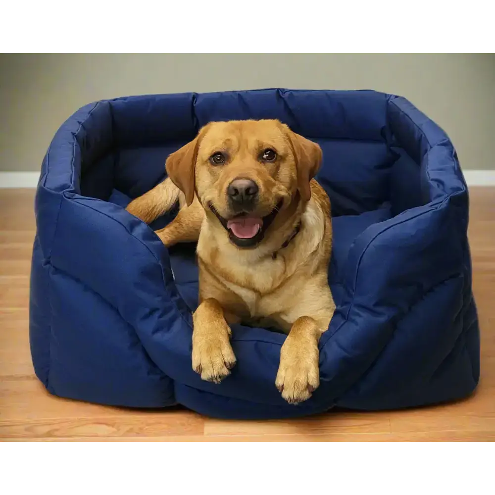 Country Dog Heavy Duty Rectangular High Sided Waterproof Dog Beds Medium L57cm X W47cm X H24cm Grey Dog Beds