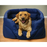 Country Dog Heavy Duty Rectangular High Sided Waterproof Dog Beds Medium L57cm X W47cm X H24cm Grey Dog Beds