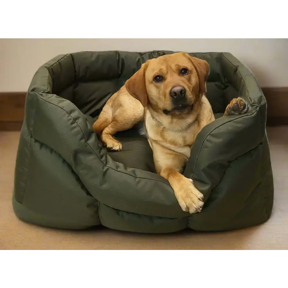 Country Dog Heavy Duty Rectangular High Sided Waterproof Dog Beds Medium L57cm X W47cm X H24cm Grey Dog Beds