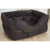 Country Dog Heavy Duty Rectangular High Sided Waterproof Dog Beds Medium L57cm X W47cm X H24cm Black Dog Beds