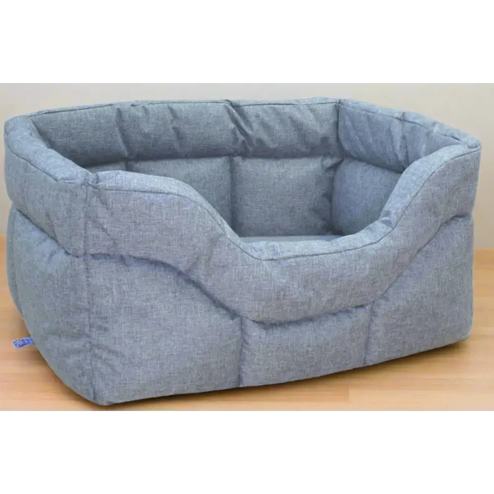 Country Dog Heavy Duty Rectangular High Sided Waterproof Dog Beds Medium L57cm X W47cm X H24cm Charcoal Dog Beds