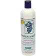 White plastic bottle of cowboy magic rosewater concentrated conditioner with dark blue cap and cowboy hat label